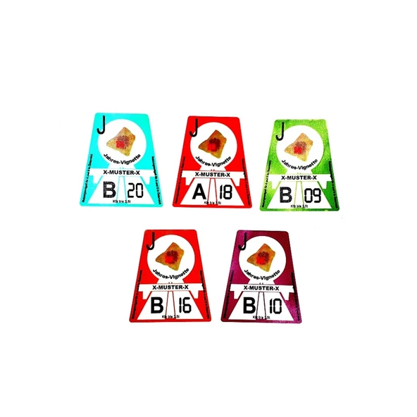 Gümrük Pulu 5'Li Set Türk Bayraklı Cam Sticker Etiketçilere Özel (490662352) ürün görseli 1