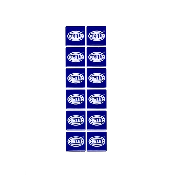 Hella Damla Etiket Pulu 12'Li Mavi - Plaka Pul Sticker ürün görseli 1