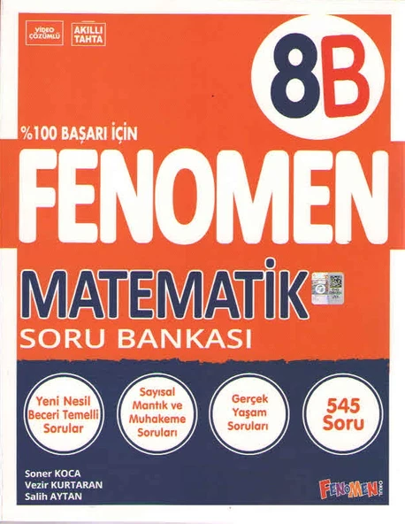 Fenomen Okul Yayınları Lgs 8. Sınıf Matematik B Soru Bankası ürün görseli 1