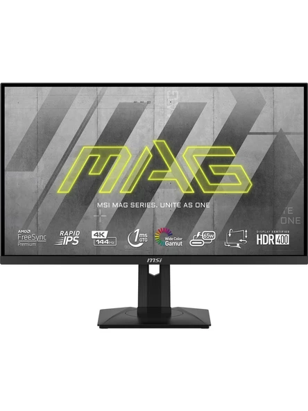Msı Mag 274Upf 27" 1 Ms 4K Pivot Ips 144 Hz Oyuncu Monitörü ürün görseli 1