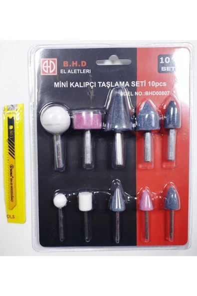 Bhd Tools Makroyapı 10 Parça Mini Kalıpçı Taşlama Seti ürün görseli 1