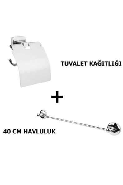 fitfiyat Banyo Ve Tuvalet Kağıtlığı Havluluk Seti Wc Kağıtlığı ürün görseli 1
