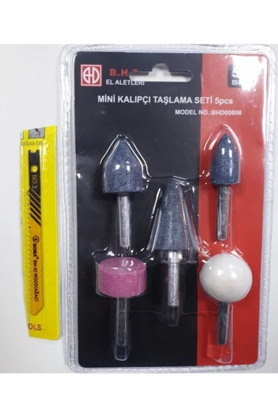 Bhd Tools Makroyapı 5 Parça Mini Kalıpçı Taşlama Seti Uç Vızvız Seti Ve Dekupaj Ucu ürün görseli 1