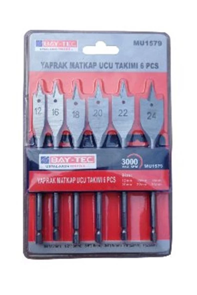 Baytec Yaprak Matkap Ucu Takımı 6 Parça ürün görseli 1