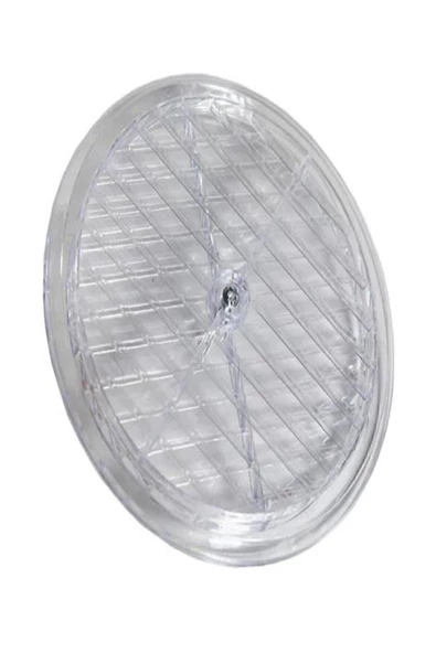ALPERYAPI 1 Adet Şeffaf Doğalgaz Havalandırma Cam Menfez Kapağı Çap 18 Cm Fma07215 ürün görseli 1