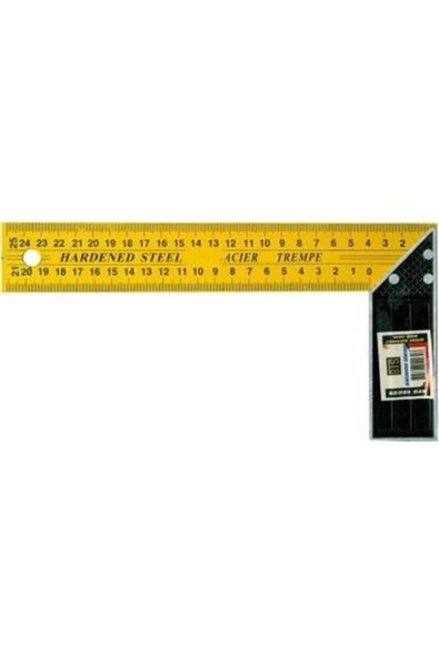 Meşem 300 Mm Sarı Marangoz Gönye - Resim 2
