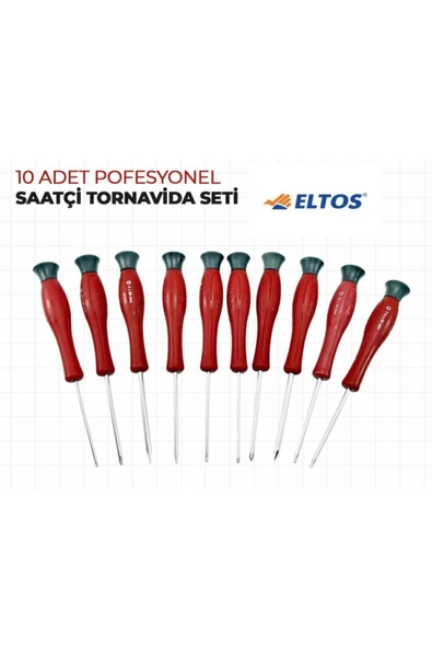 Eltos Saatçi Tornavida Seti 10parça/klemens Düz-tork-yıldız Set/yapıtaşı Yapı Market ürün görseli 1