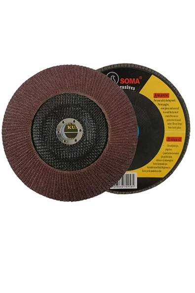 Soma Flap Disk 100 Kum 180'lik Orjinal Ürün 2 Adetyerli Ürün Flap Zımpara ürün görseli 1
