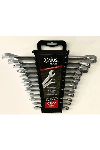 Gk Tools 12 Parça Kombine Anahtar Takımı 12 Li Düz-Yıldız 6 X 22 Mm ürün görseli 1