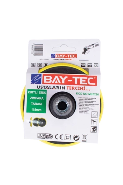 Baytec Tabanı Cırtlı Disk Zımpara 115mm Mk0226 ürün görseli 1