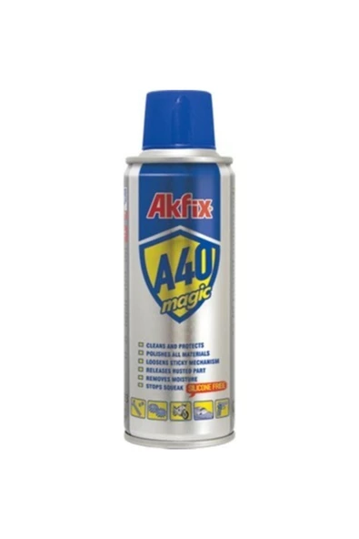 Akfix A40 Yağlayıcı Pas Önleyici Pas Sökücü Çok Amaçlı Sprey 400ml ürün görseli 1