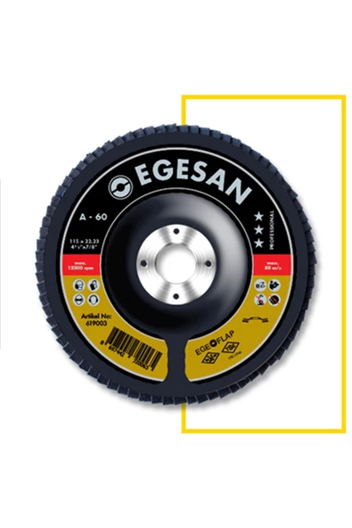 Egesan 180mm 80 Kum Flap Disk - Resim 2