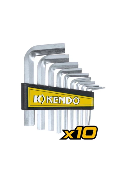 Kendo 10 Lu Alyan Seti Alyan Anahtar Takımı 10 ürün görseli 1