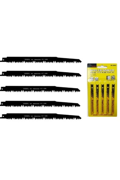 makroyapimarket Makroyapı Ağaç Tilki Kuyruğu Ucu Kemik Testeresi Ucu 240 Mm 5 Adet ürün görseli 1