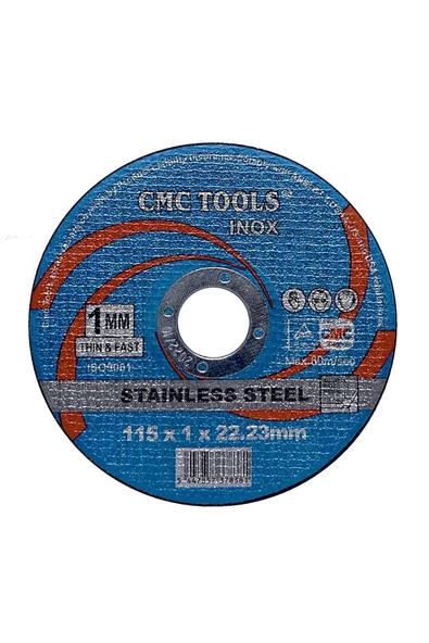 CMC Inox Kesici Taş Spiral Taşı 115x1.0x22mm 50 Adet ürün görseli 1