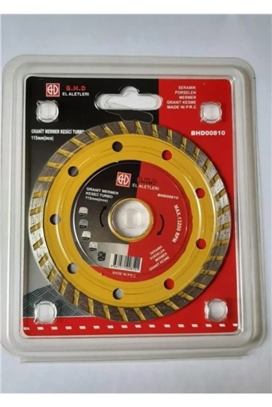 Bhd B.h.d Seramik Porselen Granit Mermer Kesici Turbo 115 mm ürün görseli 1
