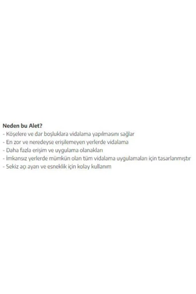 Meşem Vidalama Köşe Adaptörü - Resim 4