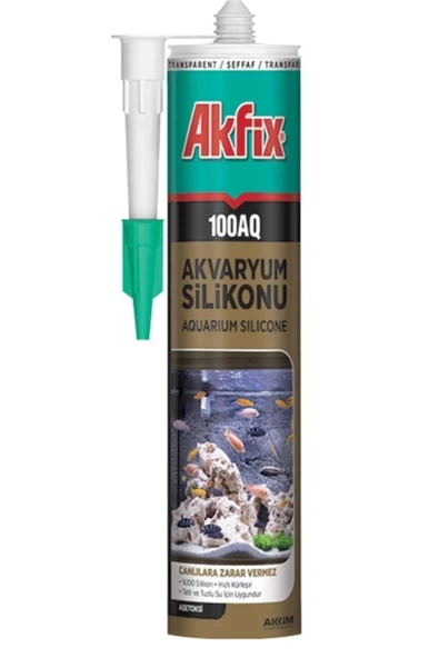 Akfix 100aq Akvaryum Silikonu 310 ml Şeffaf ürün görseli 1
