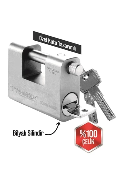 Trimax Trı-max Yassı Kilit (80 Mm) ürün görseli 1