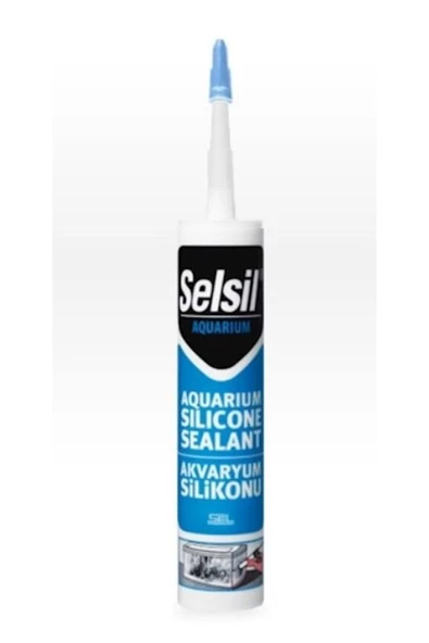 Selsil Akvaryum Silikonu Şeffaf 310ml ürün görseli 1