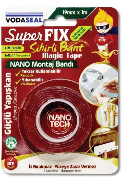 Vodaseal Nano Sihirli Bant 30mm X 1mt - Şeffaf ürün görseli 1