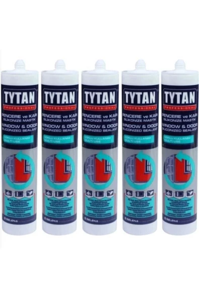 TYTAN Beyaz Silikonize Mastik 500 Gr ( 5 Adet ) ürün görseli 1