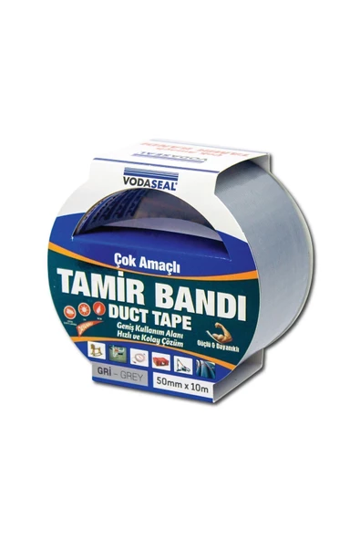 Vodaseal Duck - Tape Tamir Bandı - 50 Mm X 10mt - Gri ürün görseli 1