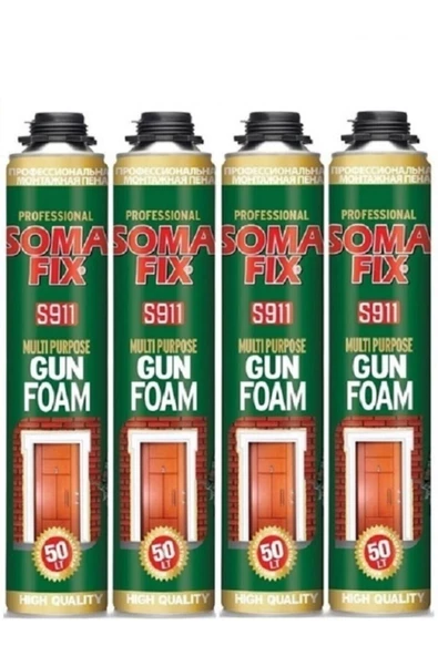 Somafix 4 Adet 750 Ml Tabanca Ile Kullanılan Poliüretan Köpük ürün görseli 1
