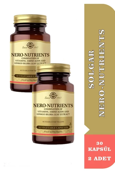 Solgar Nero Nutrients 30 Tablet x 2 Adet ürün görseli 1