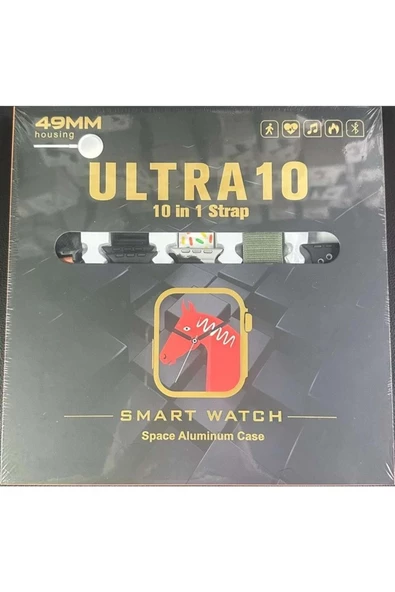 Ultra 49 Mm 10 In 1 Akıllı Saat 10 Kordonlu Koruma Kılıflı 10in1 Akıllı Saat ürün görseli 1