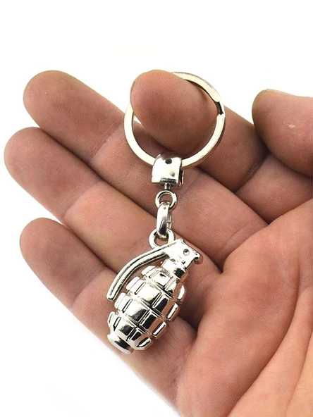 El Bombası Grenade Anahtarlık - Nikel ürün görseli 1