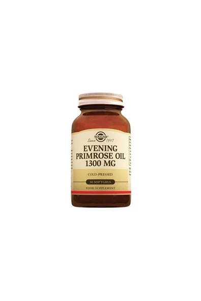 Solgar Evening Primrose Oil (ÇUHA) 1300 Mg 30 Kapsül ürün görseli 1
