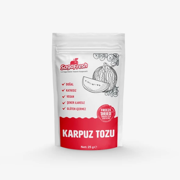 Dondurularak Kurutulmuş Karpuz Tozu 25g ürün görseli 1
