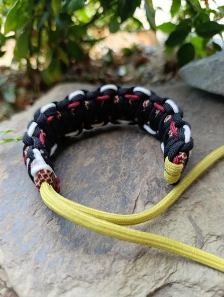 Doğa temalı karışık renk PARACORD bileklik ürün görseli 1