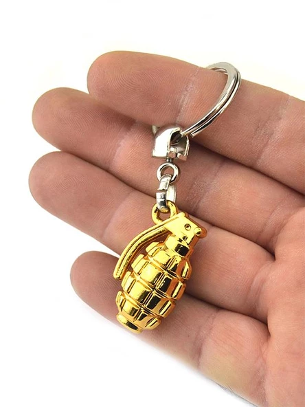 El Bombası Grenade Anahtarlık - Gold Görünümlü ürün görseli 1
