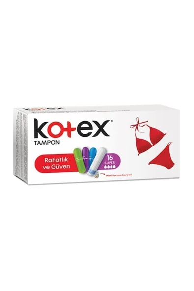 Kotex Tampon 16 Lı Süper ürün görseli 1