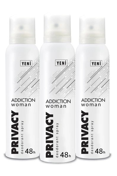 Privacy Woman Addiction Kadın Deodorant 3x150ml ürün görseli 1