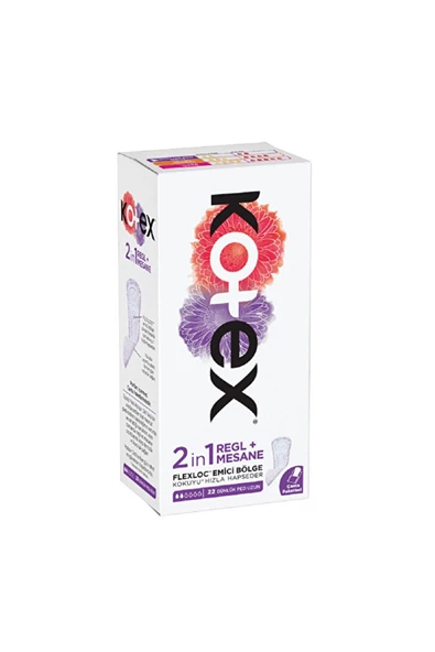 Kotex 2in 1 Regl Ve Mesane Günlük Ped 22 Adet ürün görseli 1