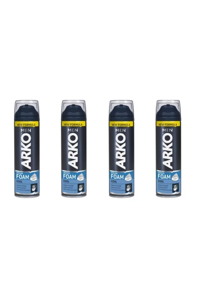 ARKO Men Tıraş Köpüğü Cool 200 ml x 4 Adet ürün görseli 1