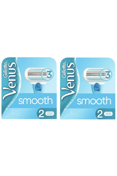 Gillette Venus Venus Smooth Kadın Tıraş Bıçağı 4'lü (2x2) ürün görseli 1