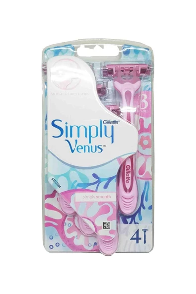 Gillette Venus Venüs Sımply Venus Poşet Kullan At Bıçağı 4'lü ürün görseli 1