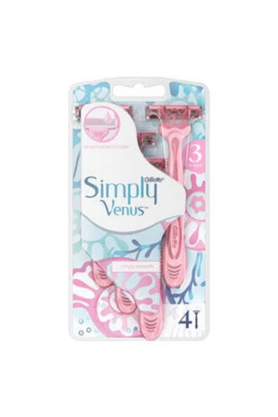 Gillette Venus Gillette Venüs Simply3 Poşet 4lu ürün görseli 1
