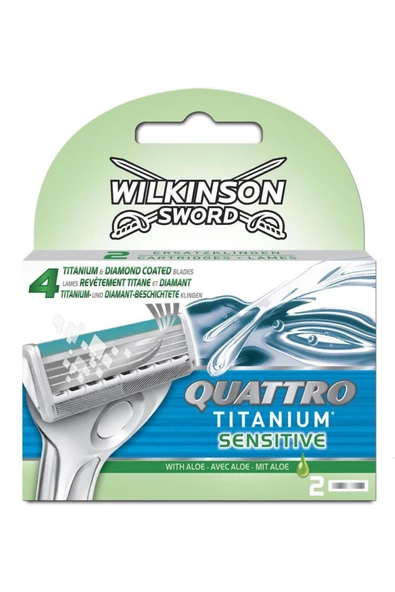Wilkinson Sword Quattro Titanium Sensitive 2 Yedek Kartuş ürün görseli 1