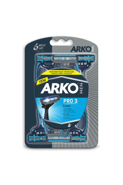 ARKO Men T3 Tıraş Bıçağı 6'lı ürün görseli 1