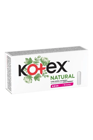 Kotex Natural Tampon 16 Lı Süper ürün görseli 1
