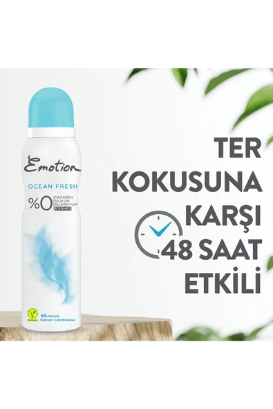 Emotion Ocean Fresh Deodorant 150ml Ve Roll On 50ml - Resim 4