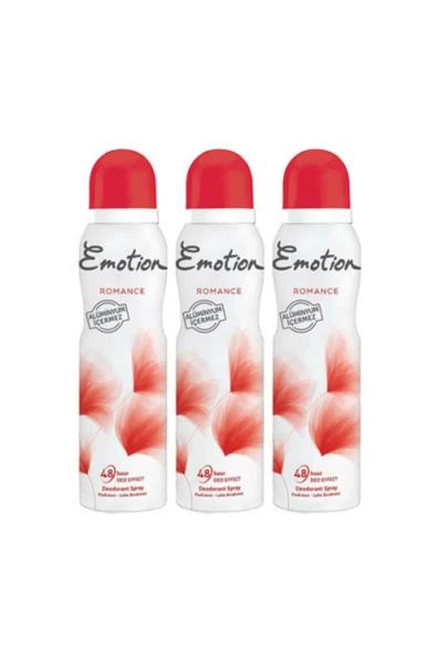 Emotion Kadın Romance 150 ml Deodorant  x3 ürün görseli 1