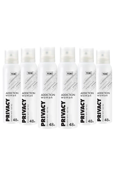Privacy Woman Addiction Kadın Deodorant 6x150ml ürün görseli 1