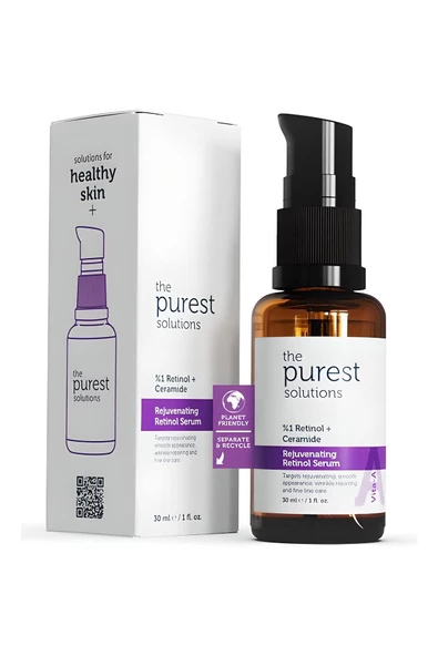 The Purest Solutions %1 Retinol + Ceramide Yaşlanma Karşıtı Yüz Serumu 30 ml ürün görseli 1
