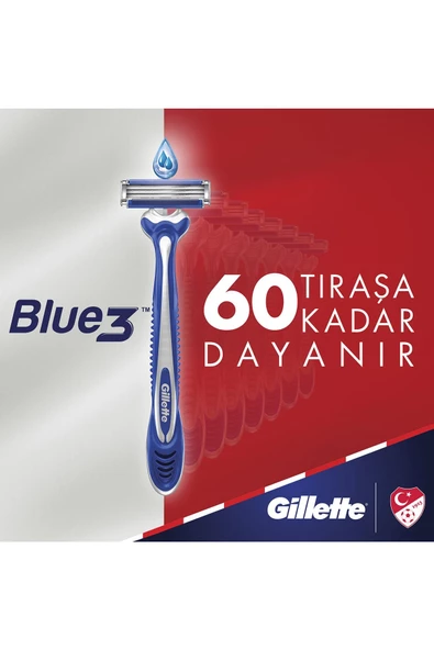 Gillette Blue3 Sensitive Kullan At Tıraş Bıçağı 6'Lı - Resim 3